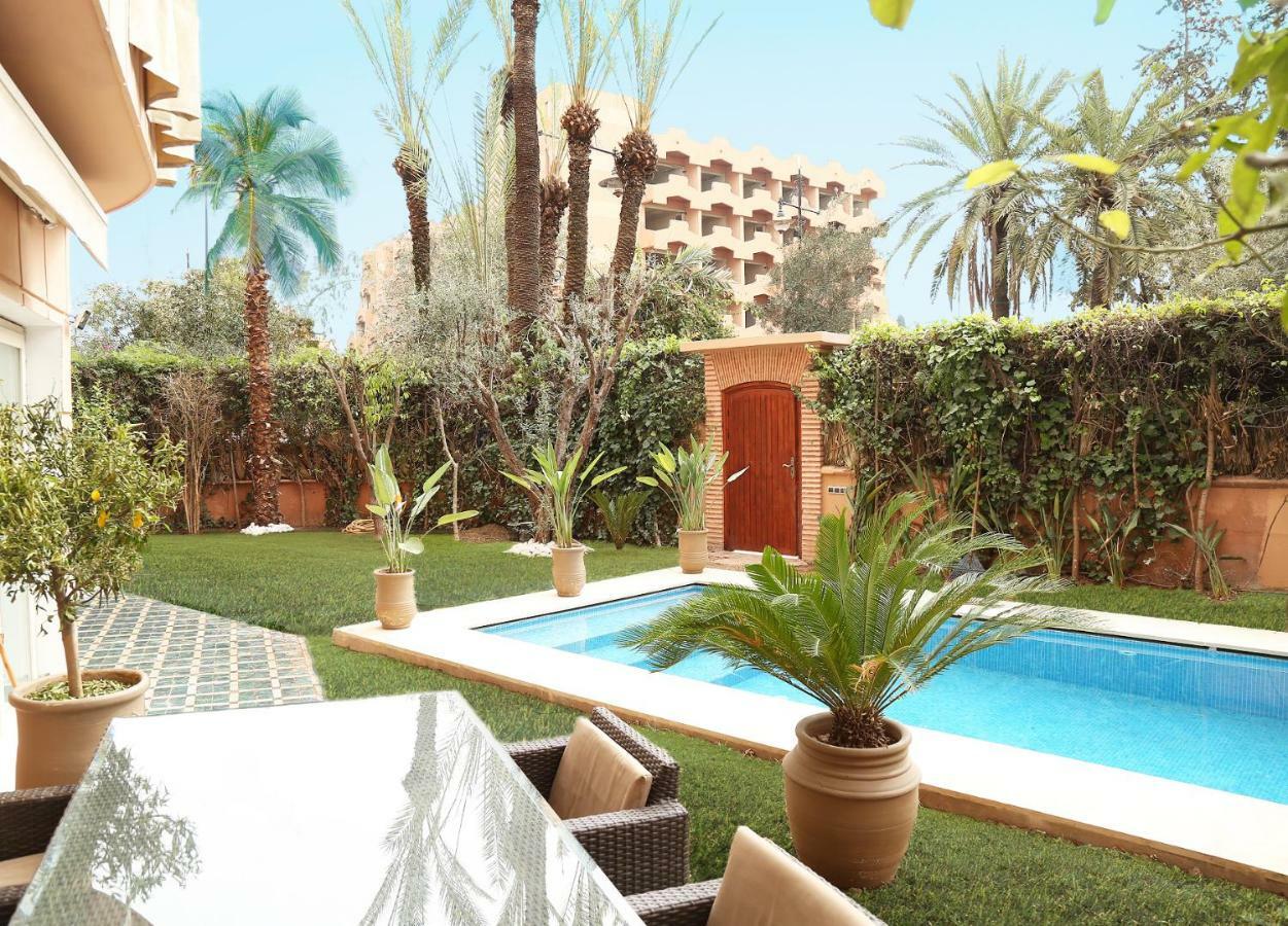 The Ruby Apartment With Private Swimming Pool - Hivernage Quarter - By Goldex Marrakech Marrakesch Exterior foto